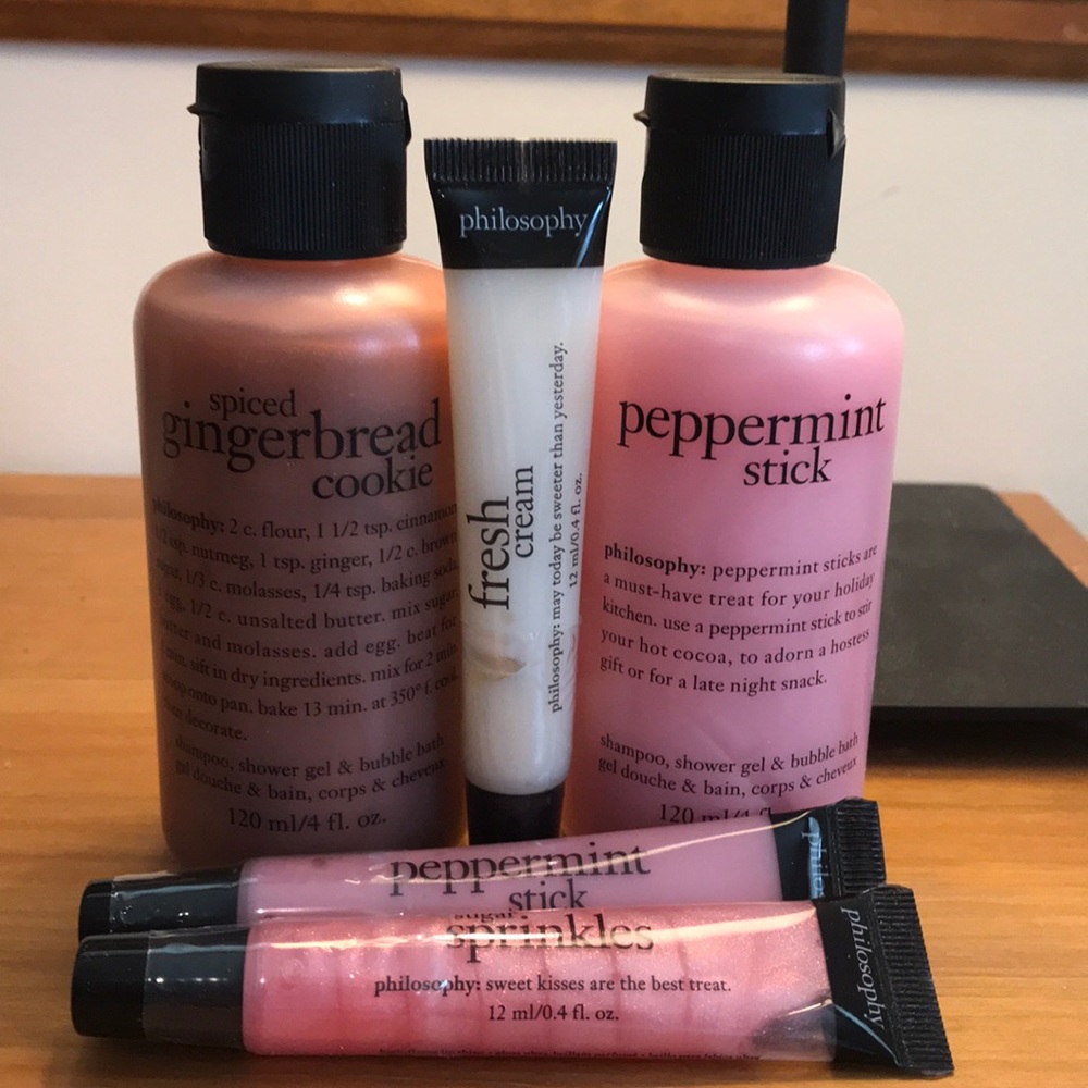 Philosophy body wash and lip gloss set